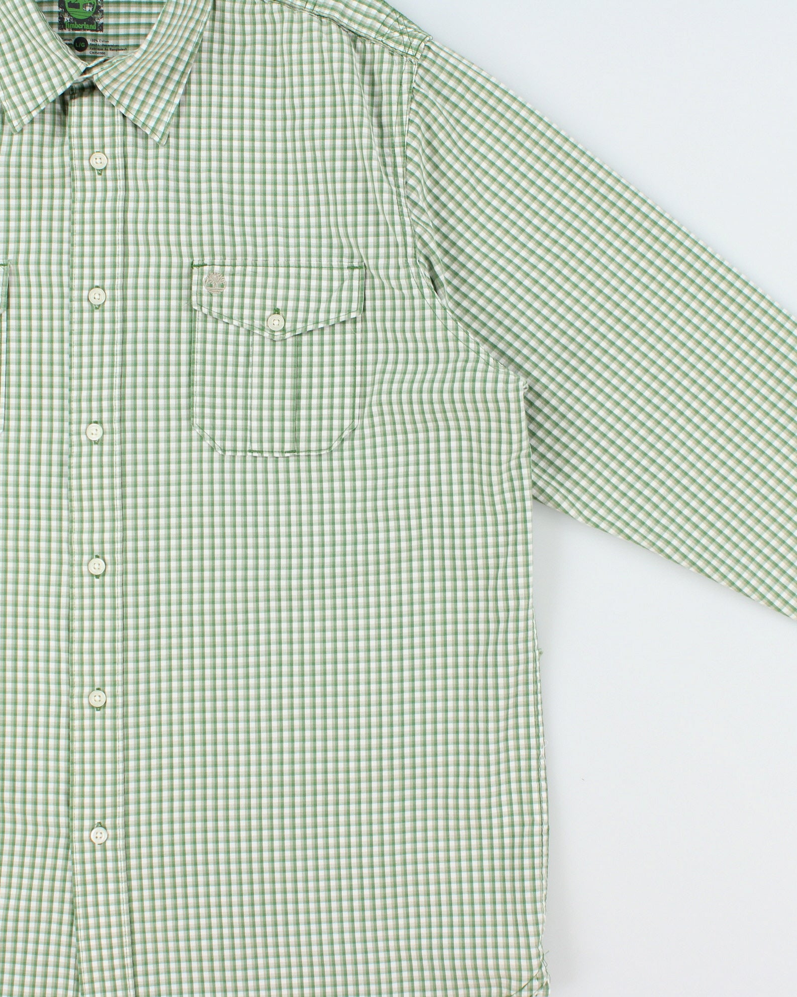 Vintage 2000s Timberland Check Long Sleeve Shirt - L
