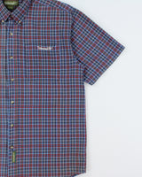 Vintage 1990s Timberland Weathergear Short Sleeve Check Shirt - L