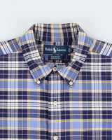 Vintage 1990s Ralph Lauren 'Big Shirt' Long Sleeve Check Shirt - L