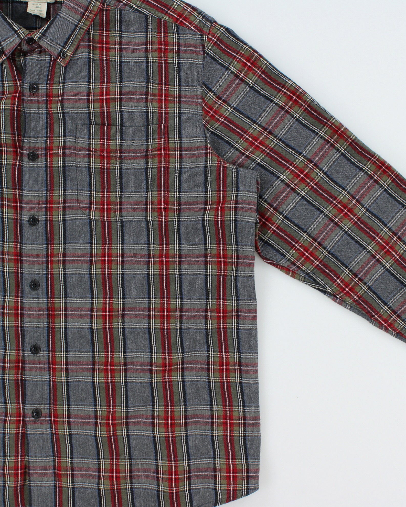Vintage L.L. Bean 'Traditional Fit' Flannel Shirt - L