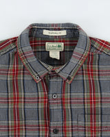 Vintage L.L. Bean 'Traditional Fit' Flannel Shirt - L