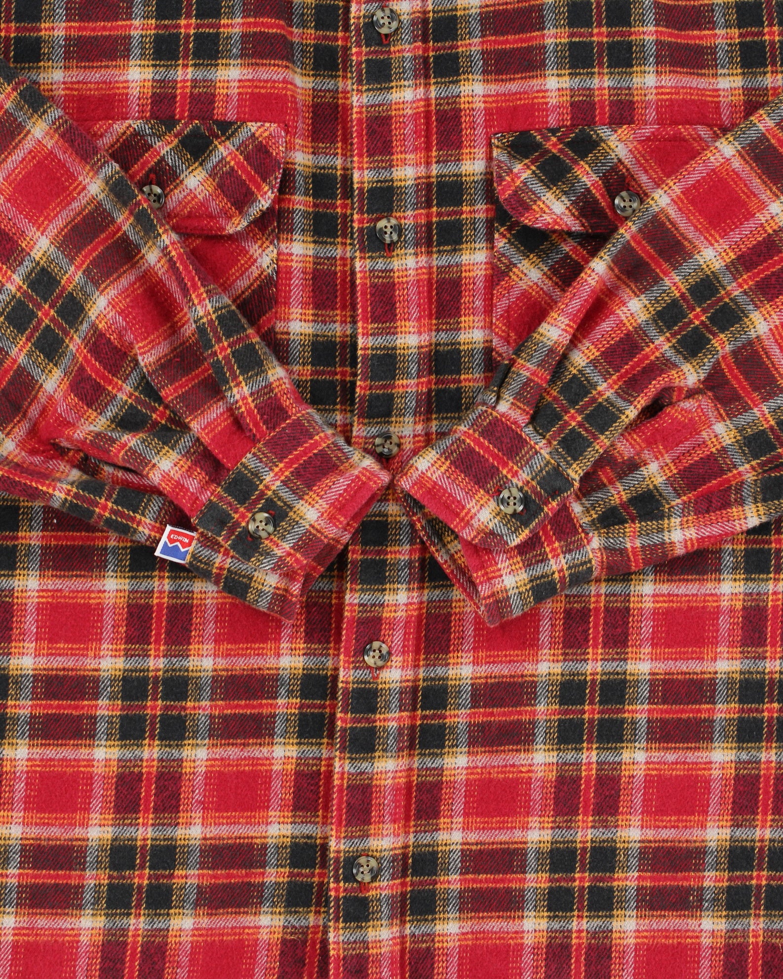 Vintage 1990s Edwin Heavyweight Flannel Shirt - M