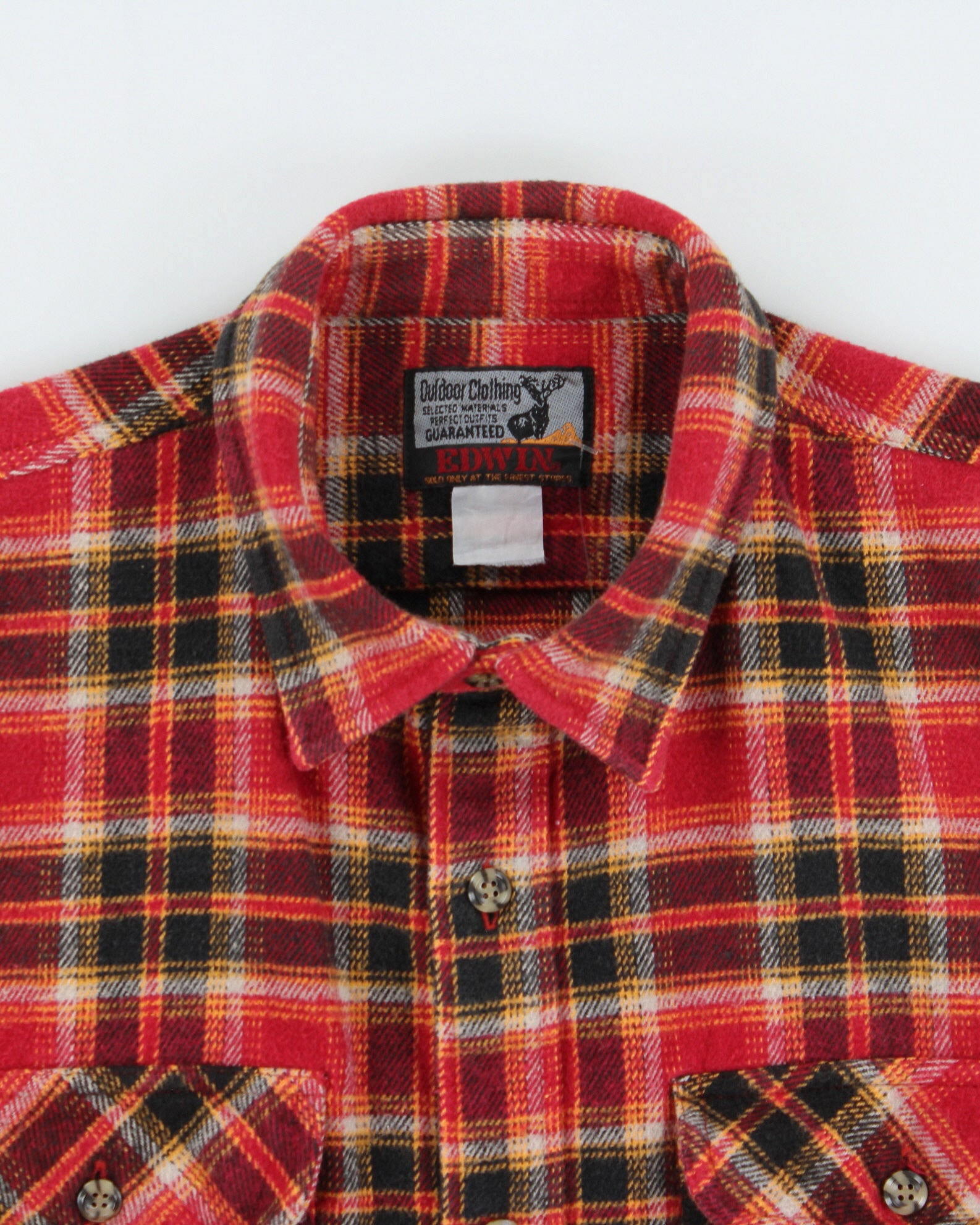 Vintage 1990s Edwin Heavyweight Flannel Shirt - M