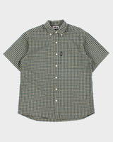 Vintage 1990s Fila Check Short Sleeve Shirt - M
