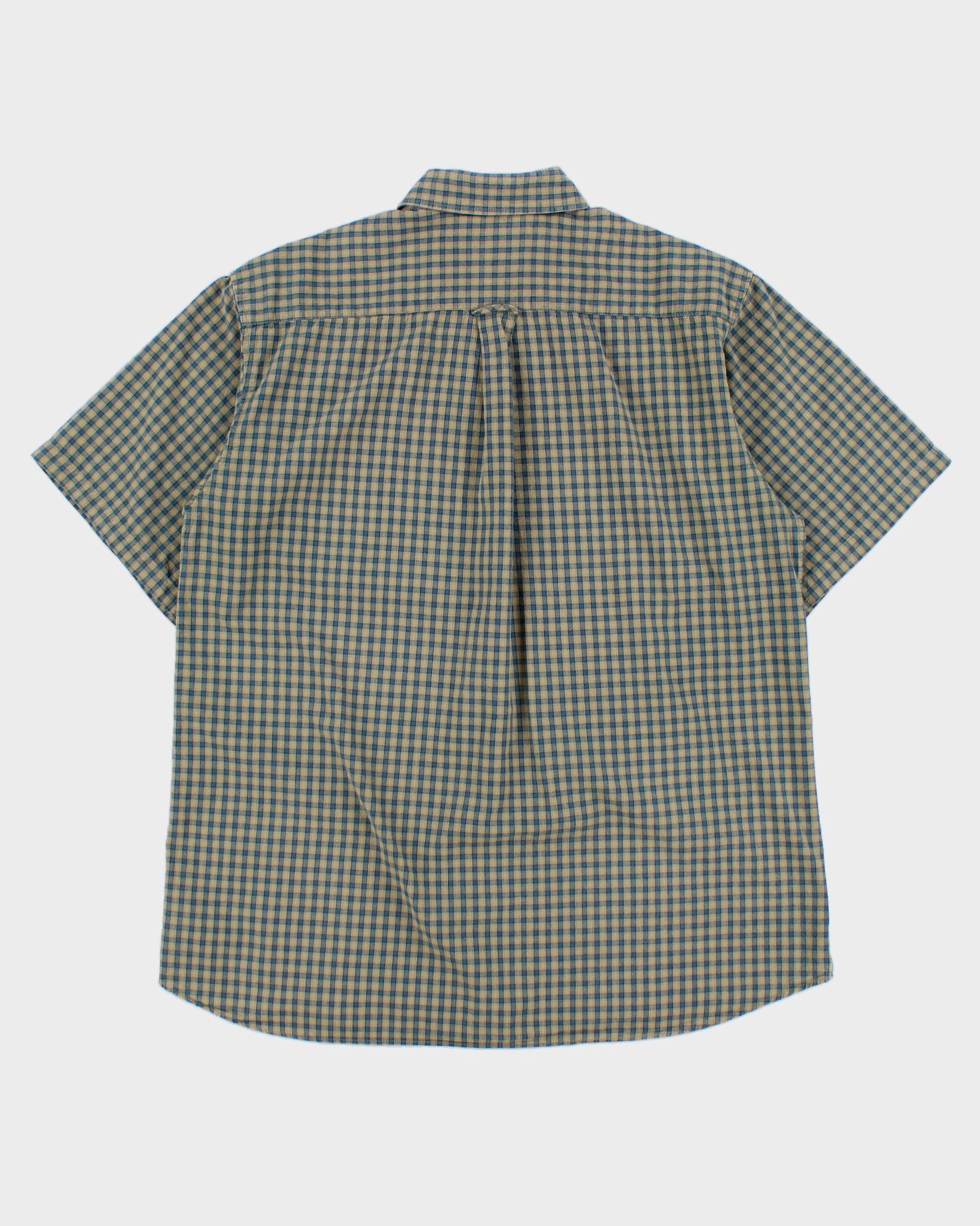 Vintage 1990s Fila Check Short Sleeve Shirt - M