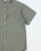 Vintage 1990s Fila Check Short Sleeve Shirt - M