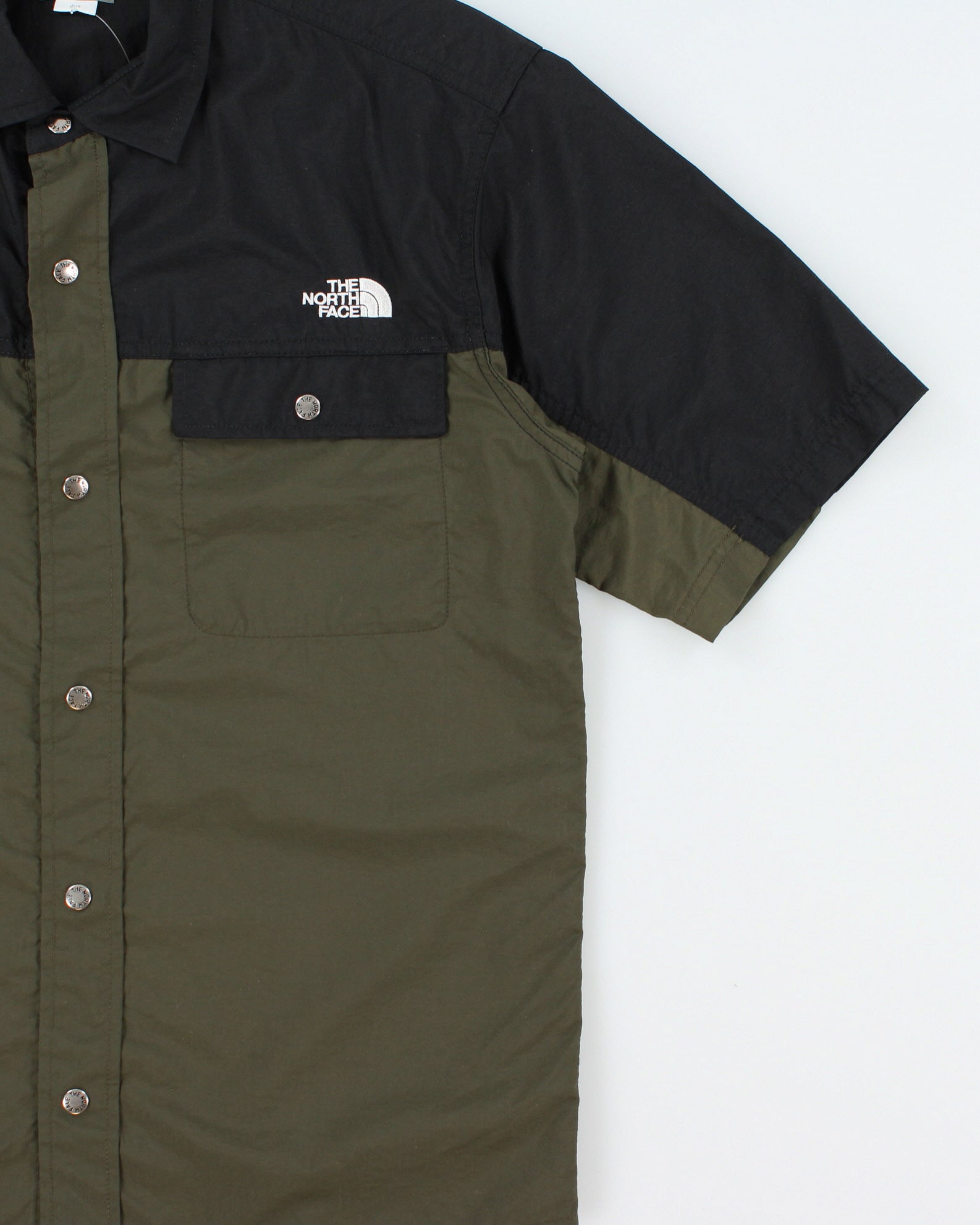 Vintage The North Face Snap Button Short Sleeve Shirt - S