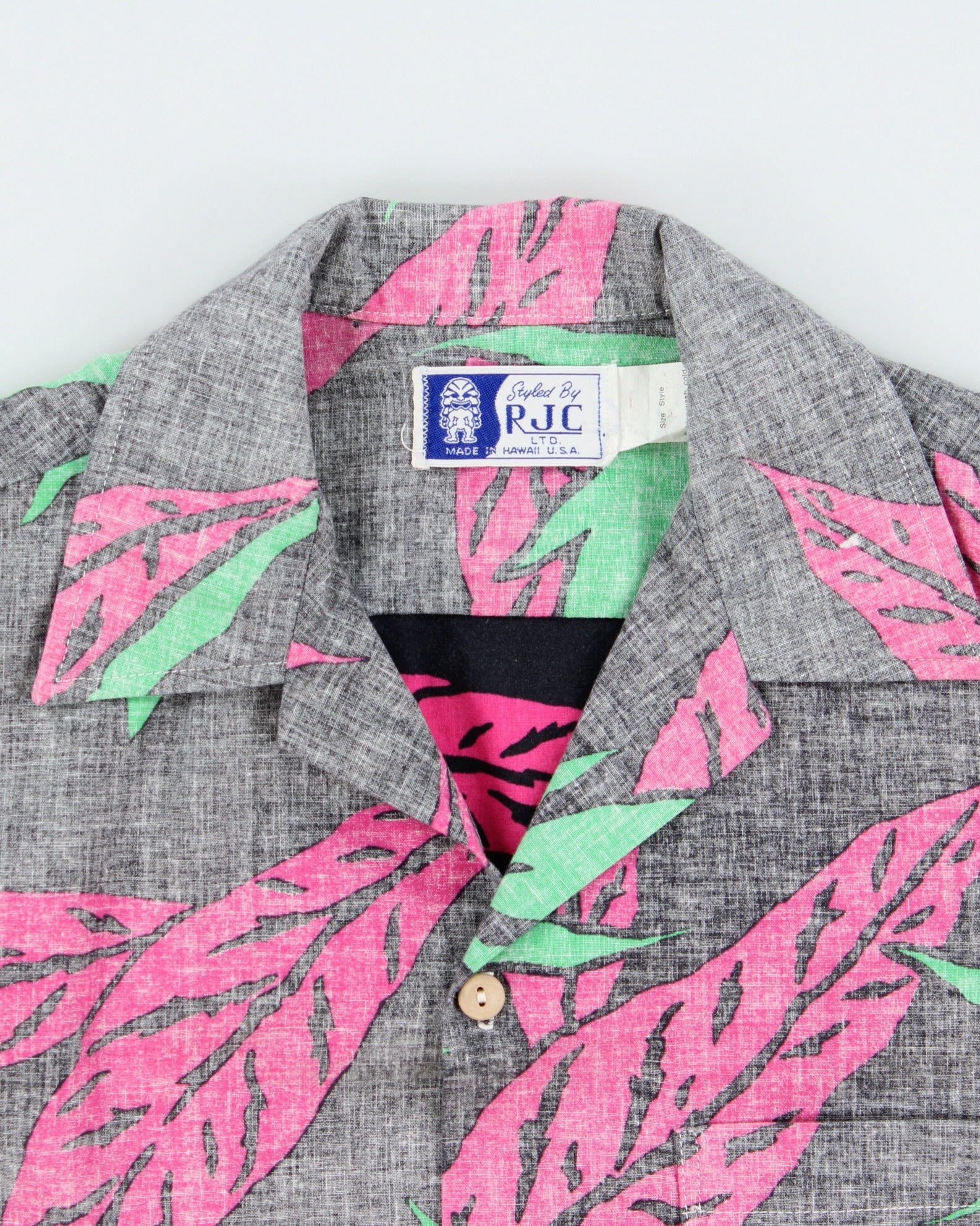 Vintage 1990s RJC Made In USA Hawaiian Shirt - S