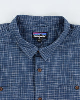 Vintage Patagonia Fade Check Hemp Blend Short Sleeve Pocket Shirt - XXL