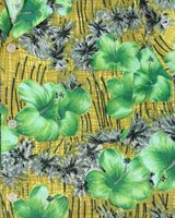 Vintage 1980s Aloha Authentic Hand-Screened Originals Floral Tiki Hawaiian Shirt - M