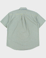Vintage 1990s Tommy Hilfiger Plaid Classic Fit Short Sleeve Shirt - L