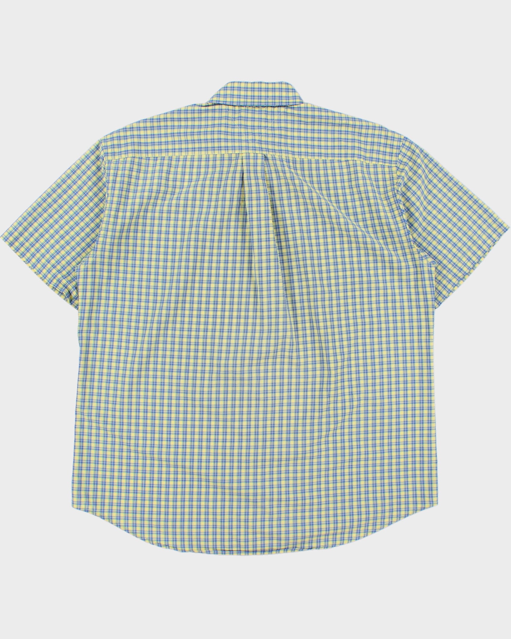 Vintage 1990s Tommy Hilfiger Plaid Classic Fit Short Sleeve Shirt - L