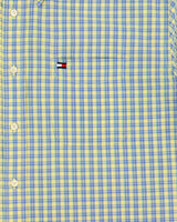 Vintage 1990s Tommy Hilfiger Plaid Classic Fit Short Sleeve Shirt - L
