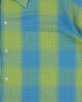 Vintage 1970s Town Craft JC Penneys Gradient Check Penn Press Short Sleeve Shirt - L