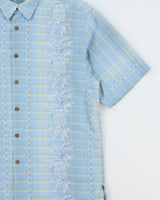 Vintage Y2K 00s Tommy Bahama Pattern Plaid Silk Relaxed Fit Short Sleeve Shirt - L
