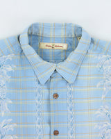 Vintage Y2K 00s Tommy Bahama Pattern Plaid Silk Relaxed Fit Short Sleeve Shirt - L