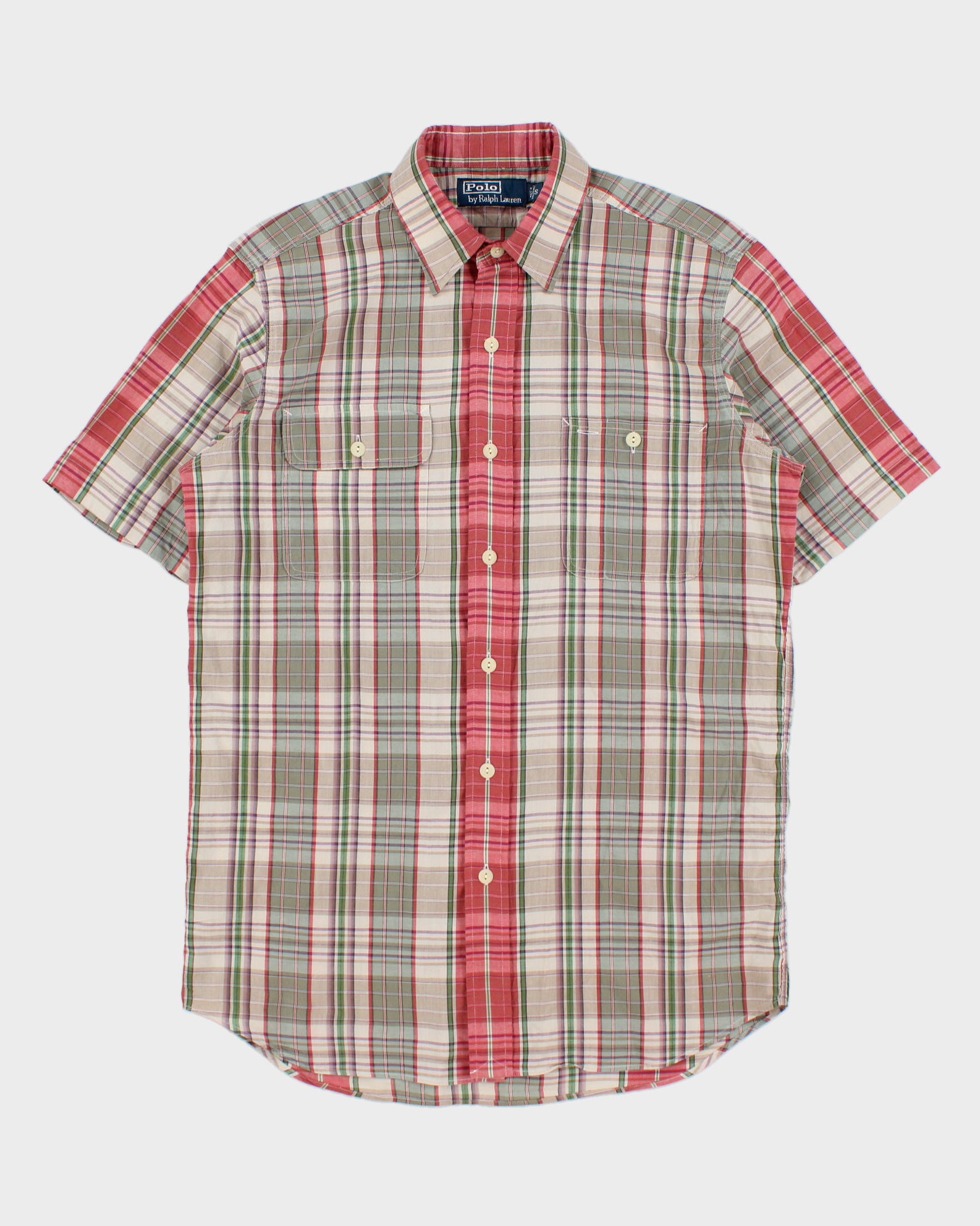 Vintage Y2K 00s Polo Ralph Lauren Plaid Short Sleeve Pocket Shirt - S