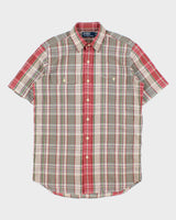 Vintage Y2K 00s Polo Ralph Lauren Plaid Short Sleeve Pocket Shirt - S