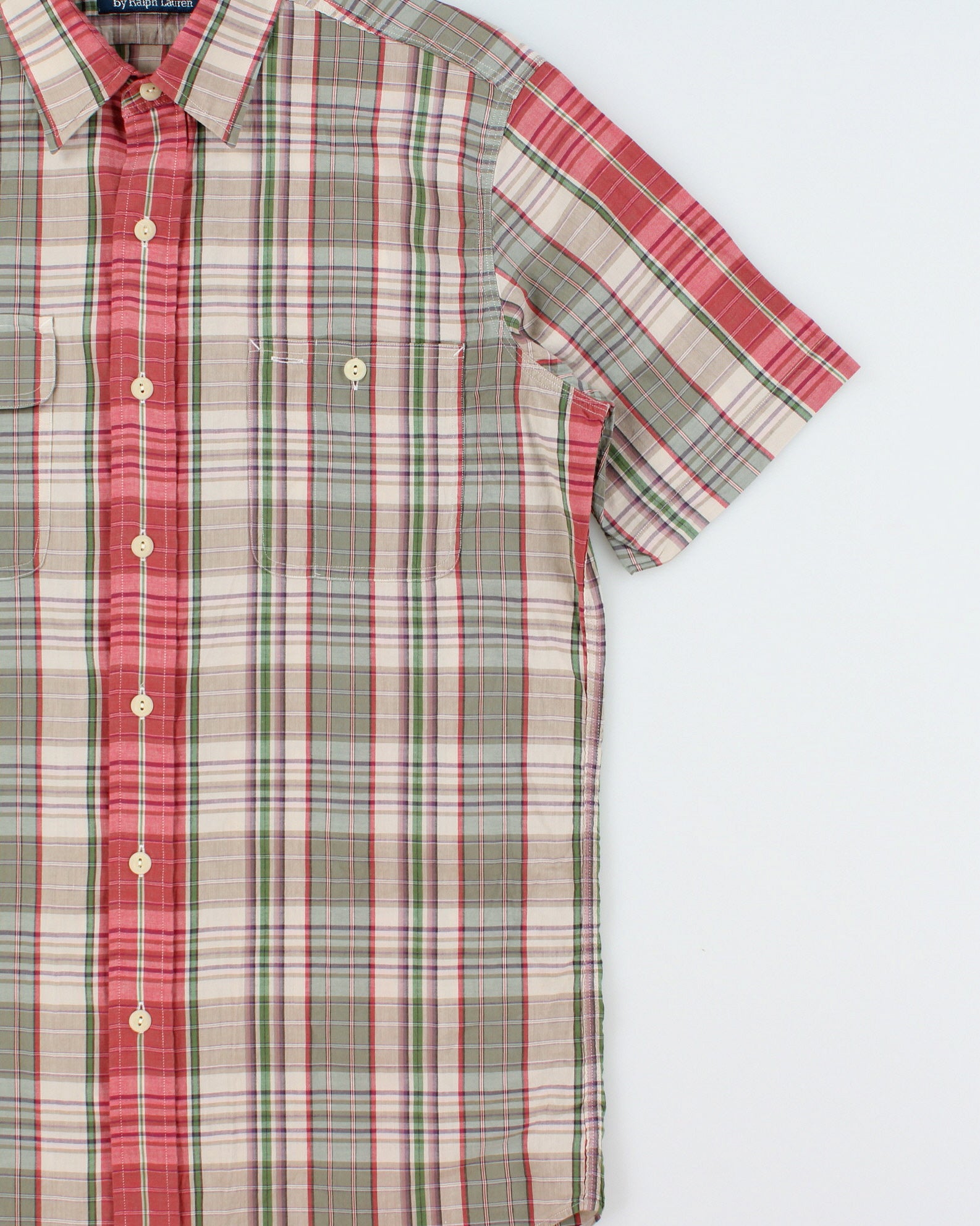Vintage Y2K 00s Polo Ralph Lauren Plaid Short Sleeve Pocket Shirt - S