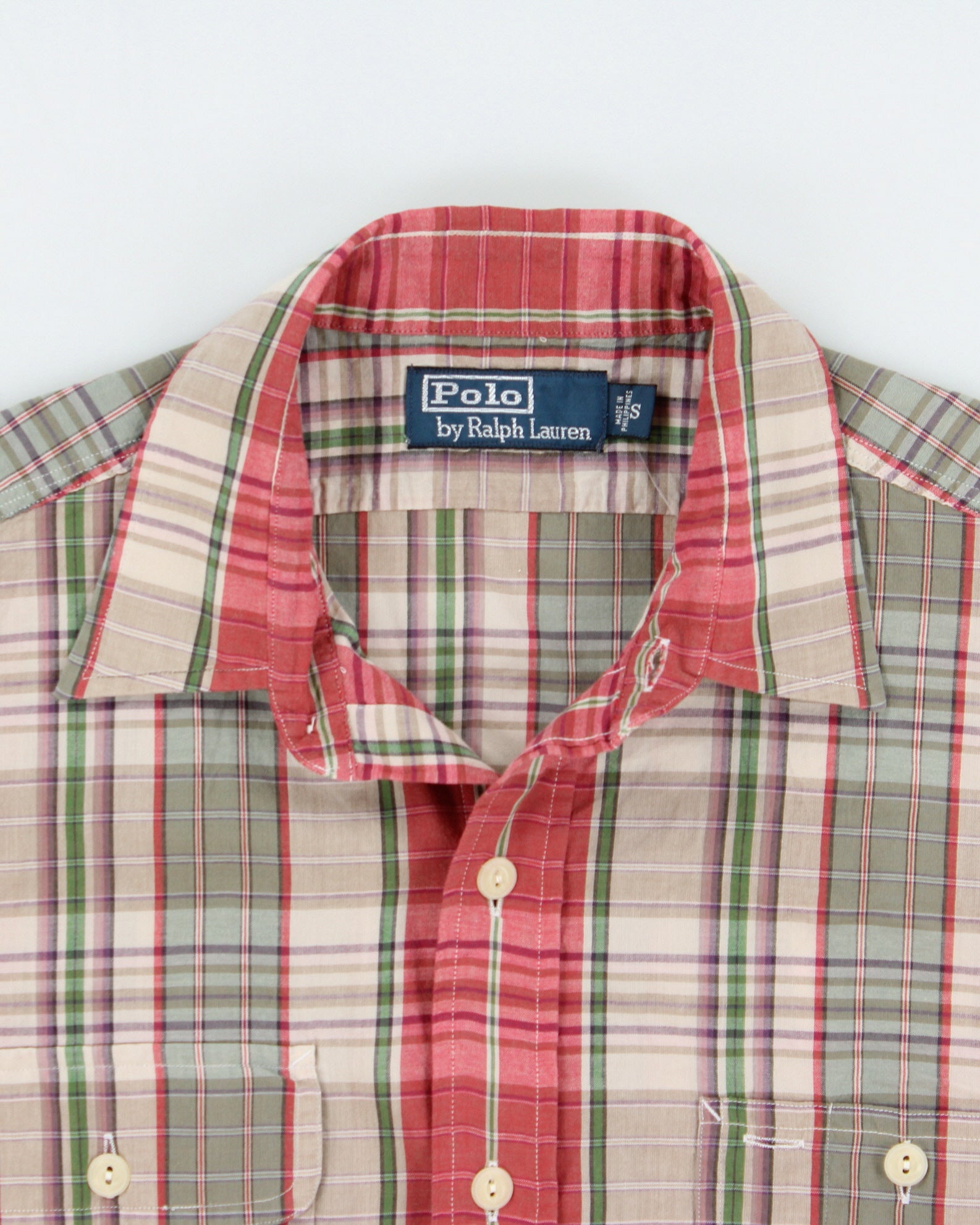 Vintage Y2K 00s Polo Ralph Lauren Plaid Short Sleeve Pocket Shirt - S
