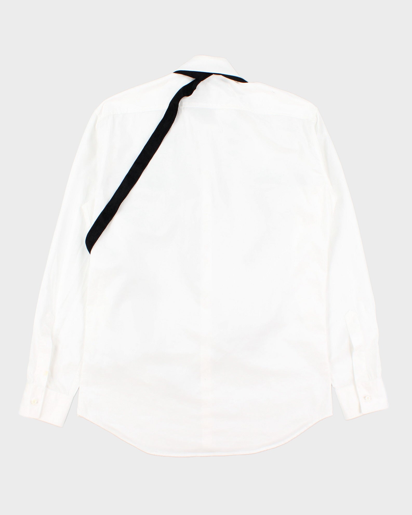 Dsquared2 White Harness Strap Slim Fit Long Sleeve Shirt - S