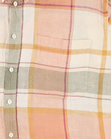 Vintage 1990s Lorenzini Plaid Made In Italy Ocean Wash Linen Relaxed Fit Short Sleeve Shirt - XL