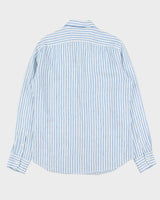 Vintage J.Crew Striped Baird Mcnutt Irish Linen Slim Fit Long Sleeve Shirt - M