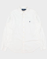 Vintage Y2K 00s Ralph Lauren White Classic Fit Long Sleeve Shirt - L