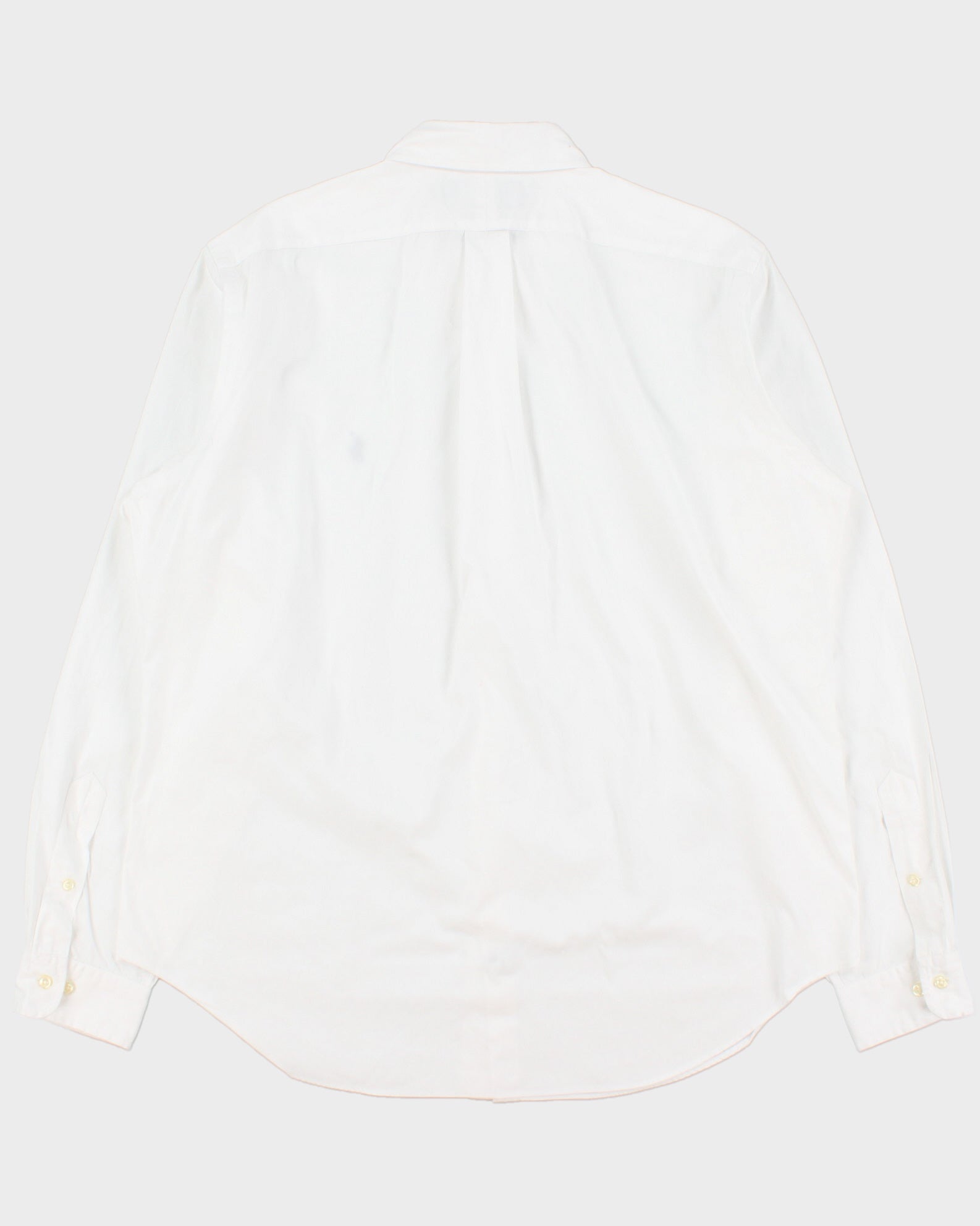 Vintage Y2K 00s Ralph Lauren White Classic Fit Long Sleeve Shirt - L