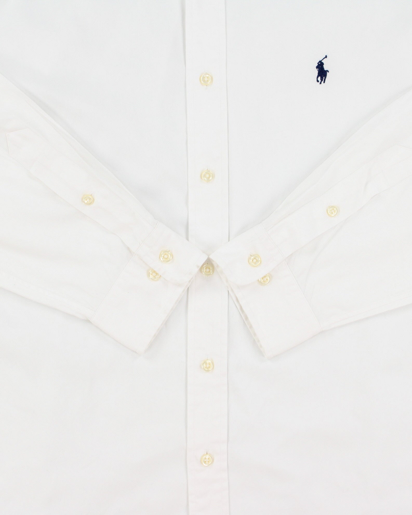 Vintage Y2K 00s Ralph Lauren White Classic Fit Long Sleeve Shirt - L