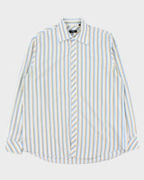 Vintage Y2K 00s Hugo Boss Striped Long Sleeve Formal Shirt - L