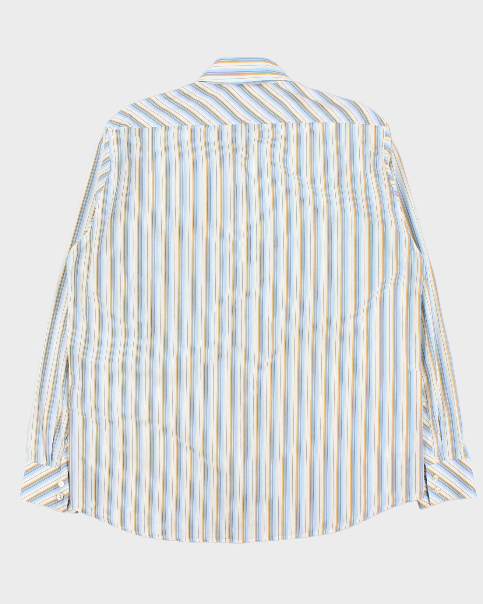 Vintage Y2K 00s Hugo Boss Striped Long Sleeve Formal Shirt - L