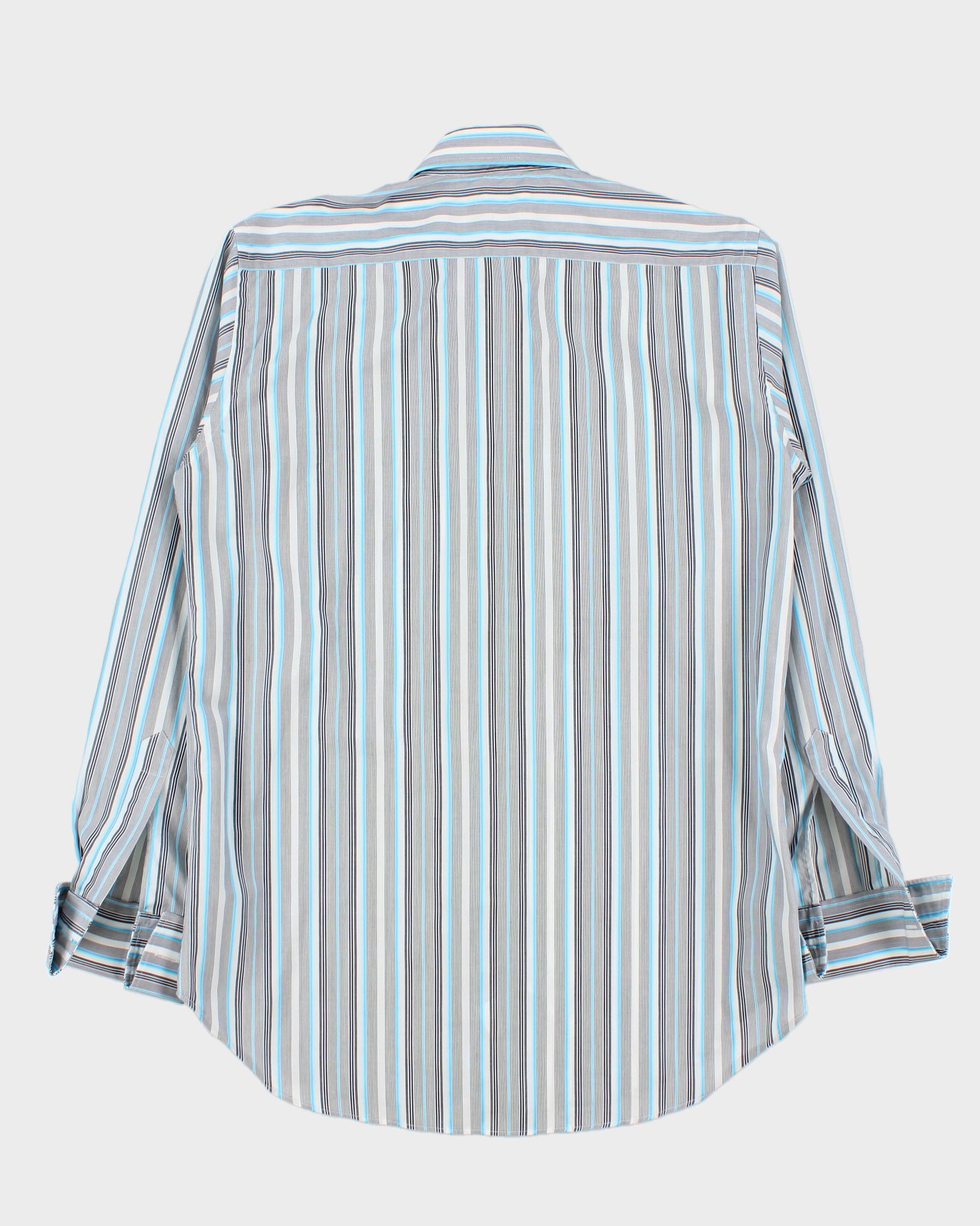 Vintage Y2K 00s Etro Striped Italian Made Long Sleeve Dress Shirt - M