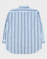 Vintage Y2K 00s Canali Striped Long Sleeve Formal Shirt - XXL