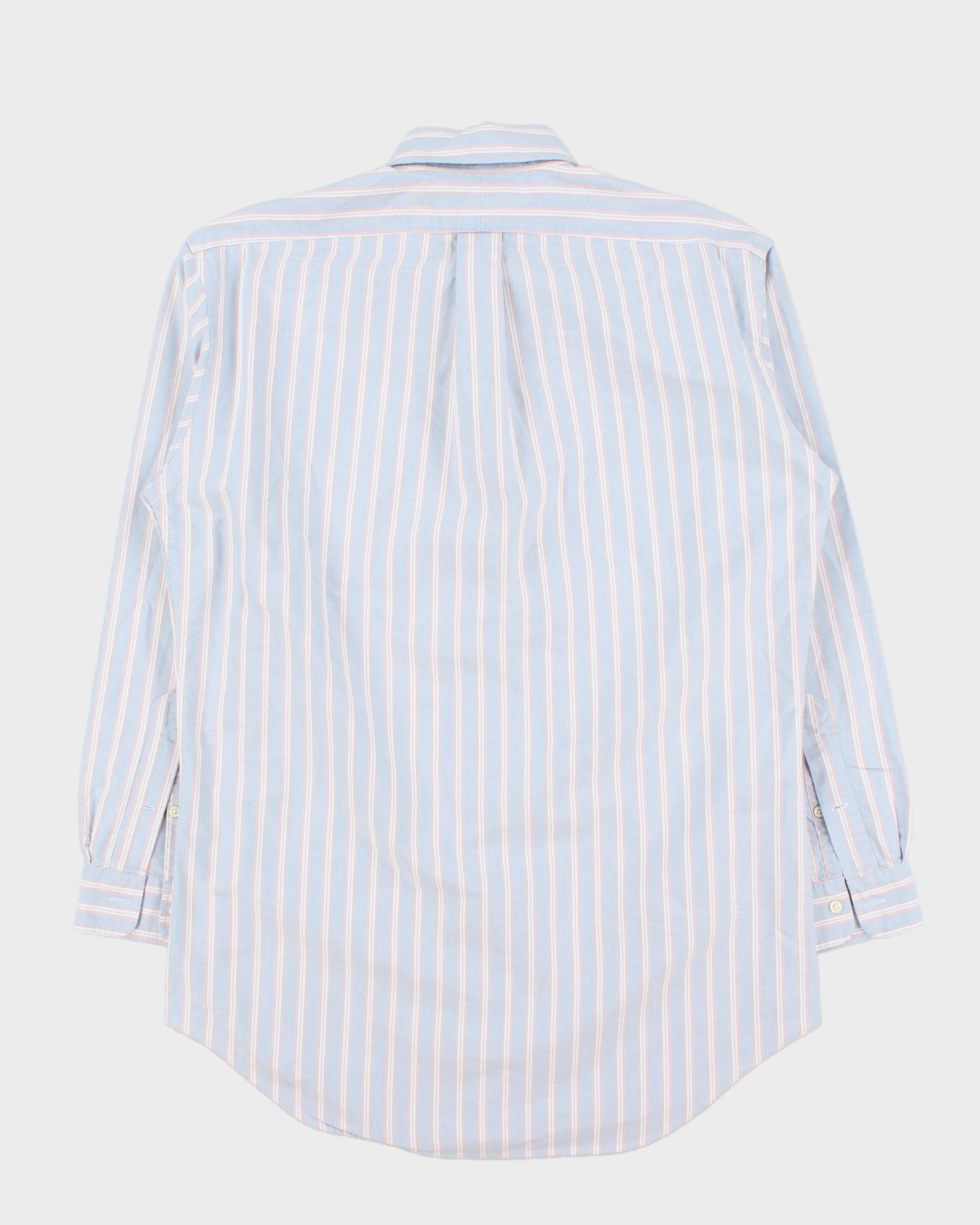 Vintage 1990s Ralph Lauren Yarmouth Striped Long Sleeve Oxford Shirt - M