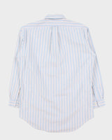 Vintage 1990s Ralph Lauren Yarmouth Striped Long Sleeve Oxford Shirt - M