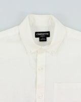 Vintage Y2K 00s Claiborne Ocean Wash Linen Slim Fit Long Sleeve Shirt - S