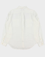 Vintage Y2K 00s Polo Ralph Lauren Ocean Wash Linen Relaxed Fit Long Sleeve Safari Shirt - XL