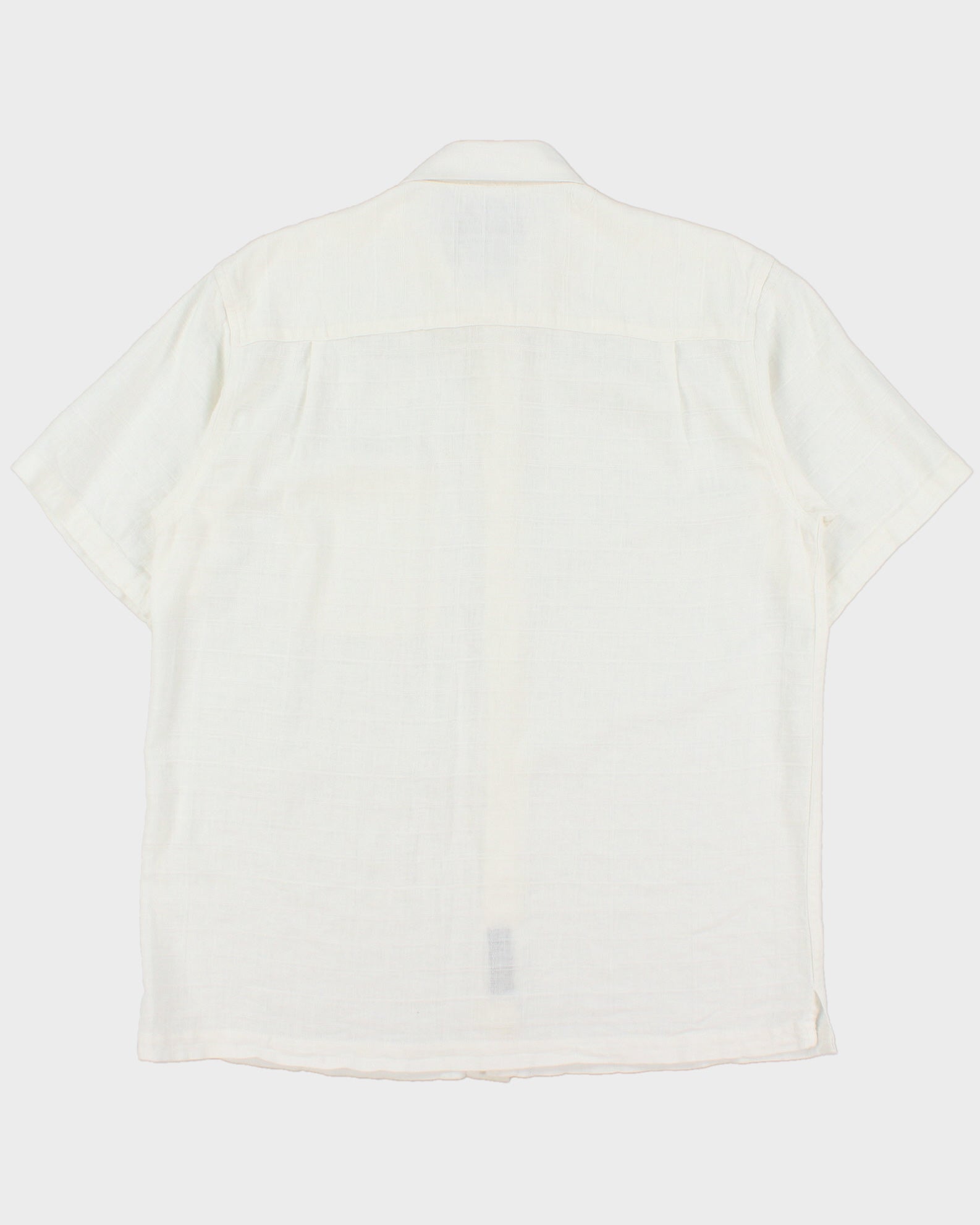 Vintage Y2K 00s Marc Edwards Check Linen Blend Relaxed Fit Short Sleeve Pocket Shirt - L