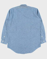 DSWT Vintage Y2K 00s Polo Ralph Lauren Chambray Long Sleeve Dungaree Work Shirt - M