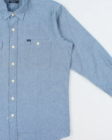 DSWT Vintage Y2K 00s Polo Ralph Lauren Chambray Long Sleeve Dungaree Work Shirt - M
