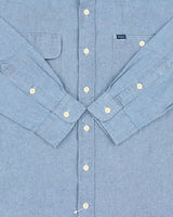 DSWT Vintage Y2K 00s Polo Ralph Lauren Chambray Long Sleeve Dungaree Work Shirt - M