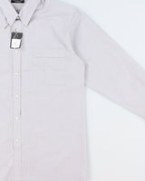 DSWT Vintage Christian Dior Monsieur Pale Grey Long Sleeve Formal Shirt - L