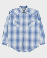 Vintage Y2K 00s Panhandle Rough Stock Plaid Contrast Stitch Pearl Snap Button Long Sleeve Western Shirt - M