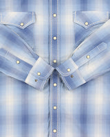 Vintage Y2K 00s Panhandle Rough Stock Plaid Contrast Stitch Pearl Snap Button Long Sleeve Western Shirt - M