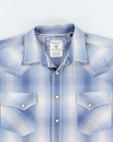 Vintage Y2K 00s Panhandle Rough Stock Plaid Contrast Stitch Pearl Snap Button Long Sleeve Western Shirt - M