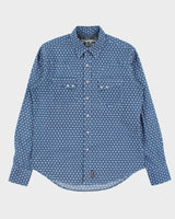 Vintage Wrangler Retro Premium Pearl Snap Button Long Sleeve Patterned Western Shirt - M