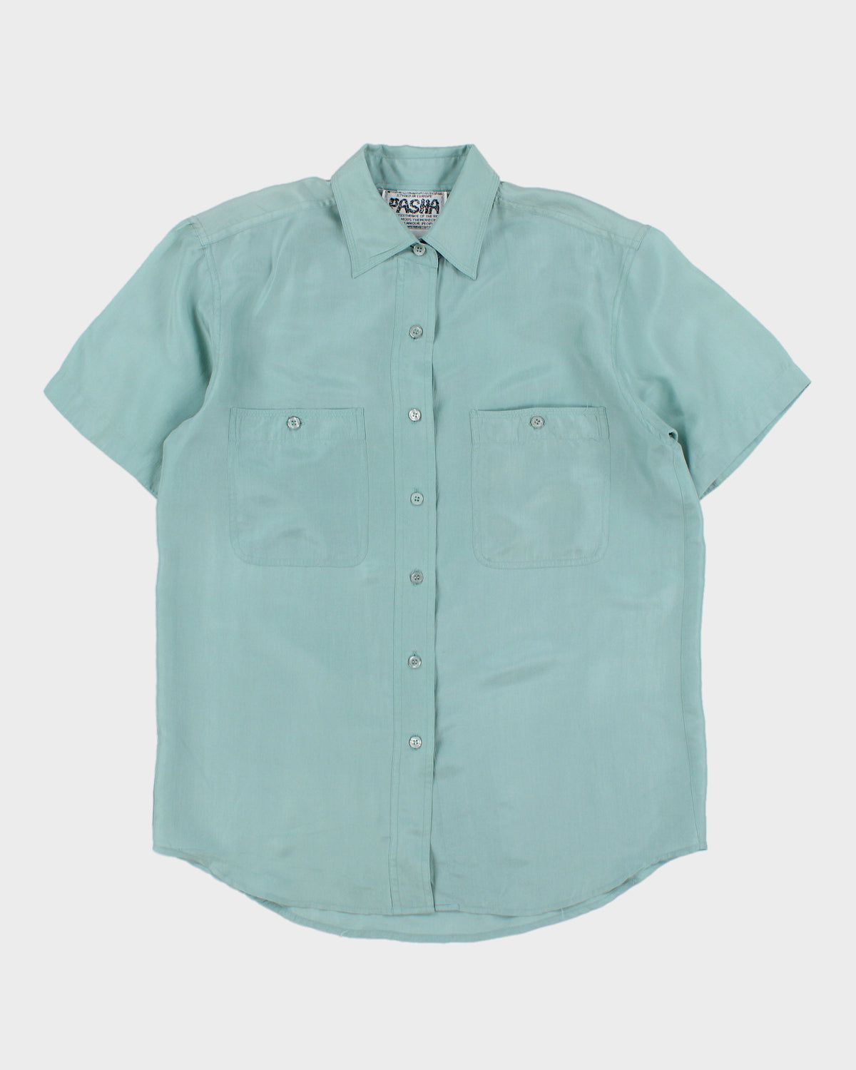 Vintage 1990s Pasha Silk Short Sleeve Shirt - S