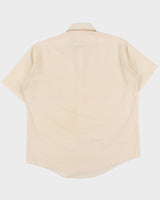 Vintage 1970s Wedgefield Cream Relaxed Fit Short Sleeve Pocket Shirt - L