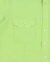 Vintage Y2K 00s Britches Lime Short Sleeve Panel Pocket Shirt - M